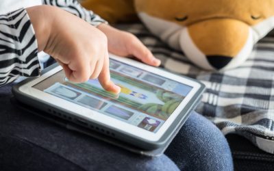 Child on iPad